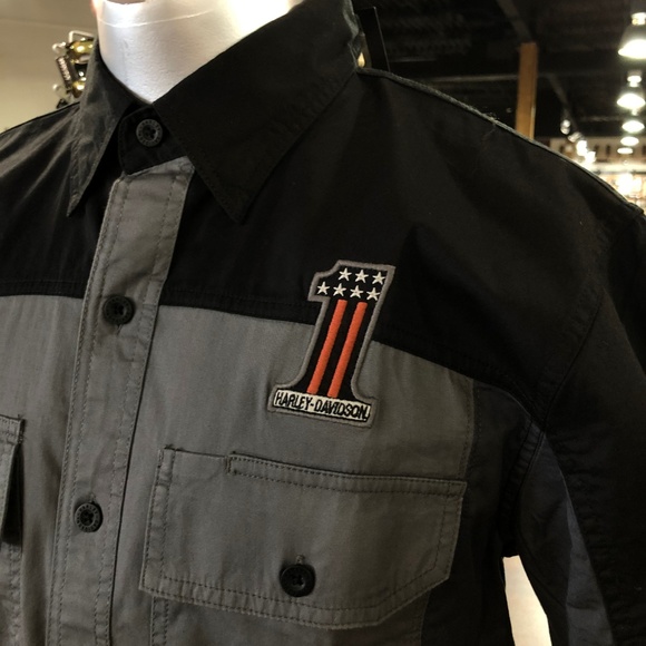 Harley-Davidson Other - Harley Davidson Men's Black and Gray Garage Shirt Harley-Davidson Other - Harley Davidson Men's Black and Gray Garage Shirt